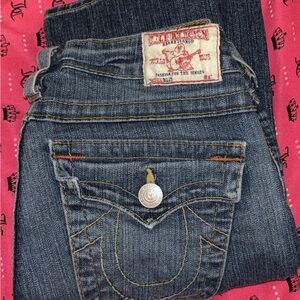 True Religion Women's Dark Blue Boot Cut Jeans